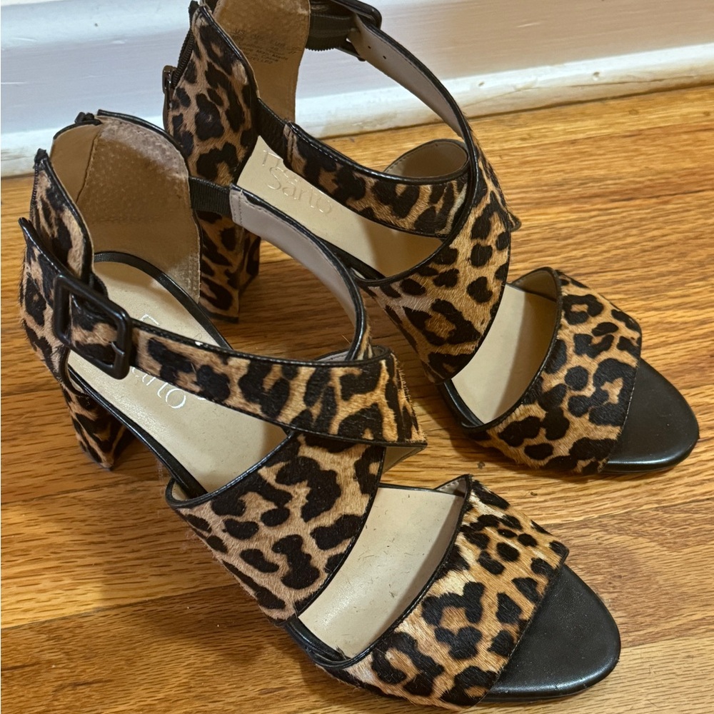 Leopard print sandals